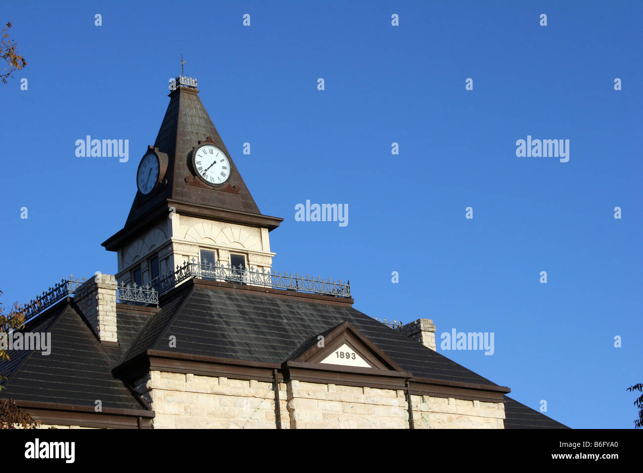 Downtown Square Glen Rose Comisión Histórica de Texas edificio torre