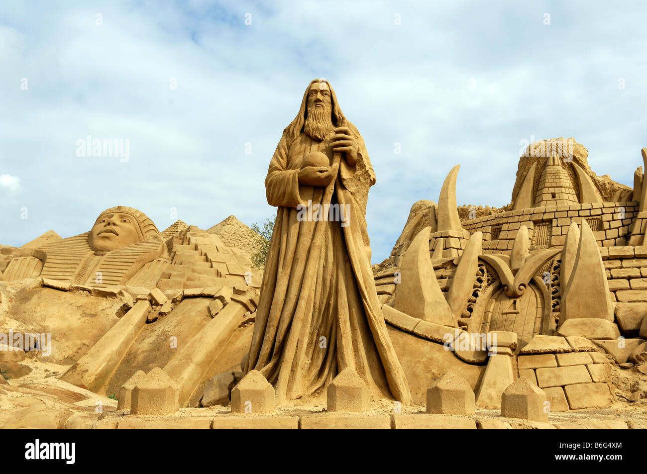 El señor de los anillos tolkein literatura escultura de arena mito leyenda  Fotografía de stock - Alamy