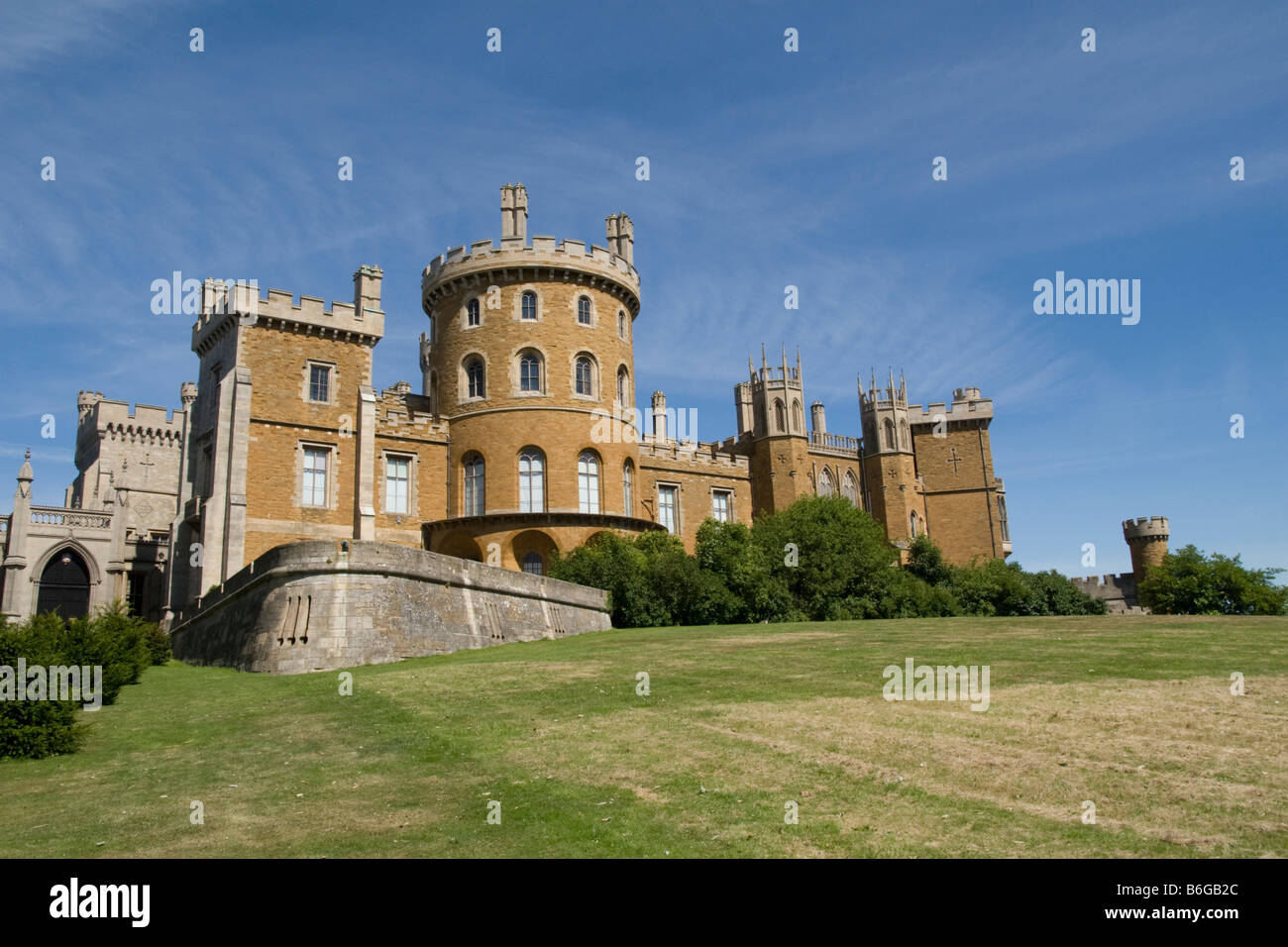 Castillo de Belvoir Leicestershire inglaterra gran bretaña Foto de stock