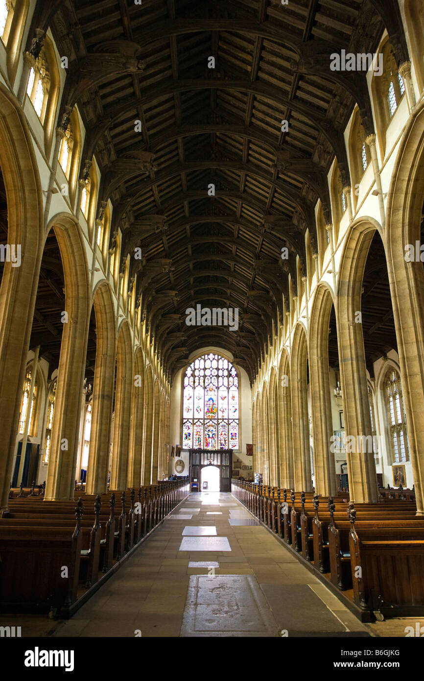 En el interior de la Iglesia de St. Mary en Bury St Edmunds, Suffolk, Reino Unido Foto de stock