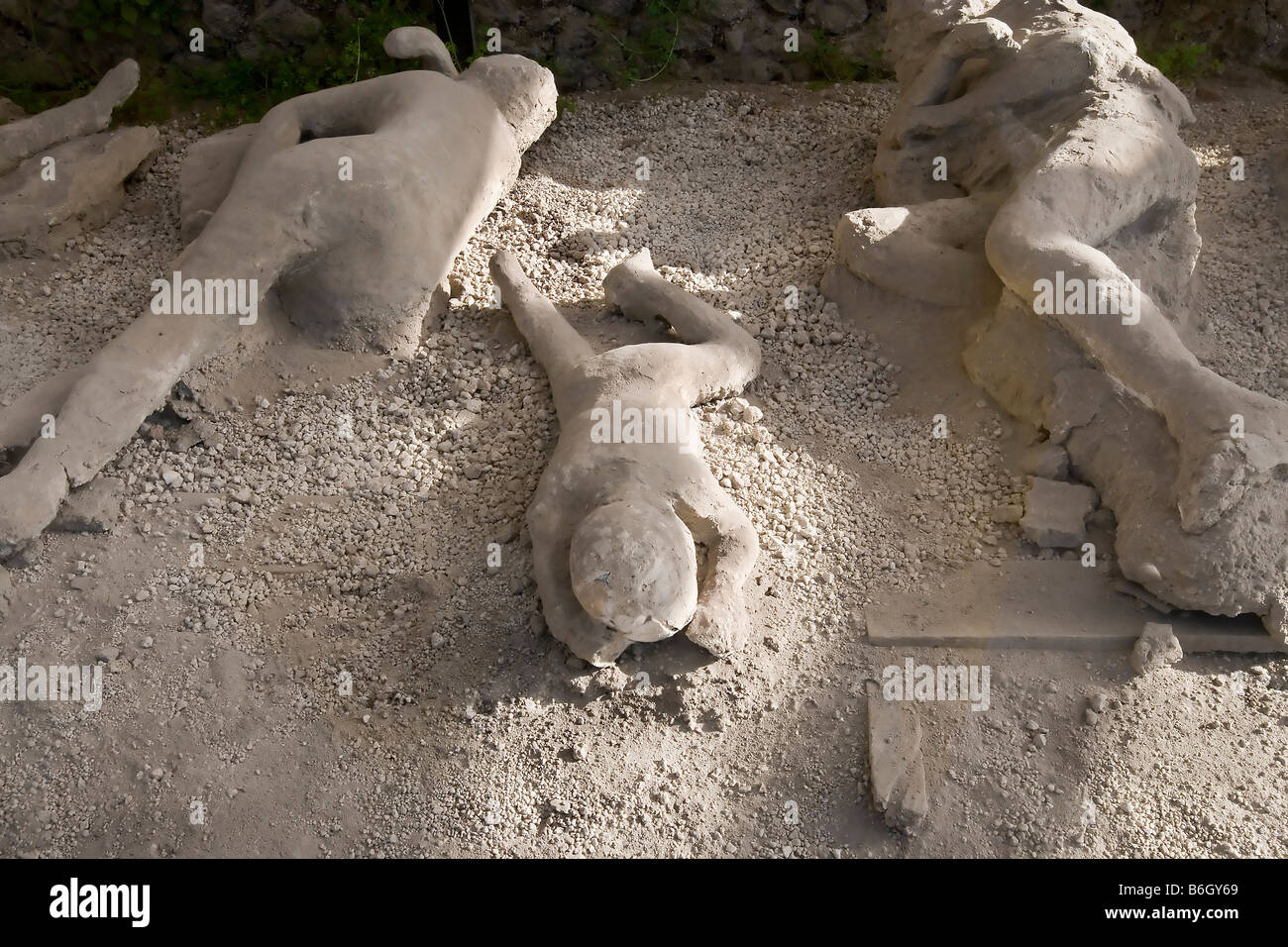 Tipos de víctimas en Pompeya, Italia de la erupción del Monte. Vesuius en el año 79 D.C. Foto de stock