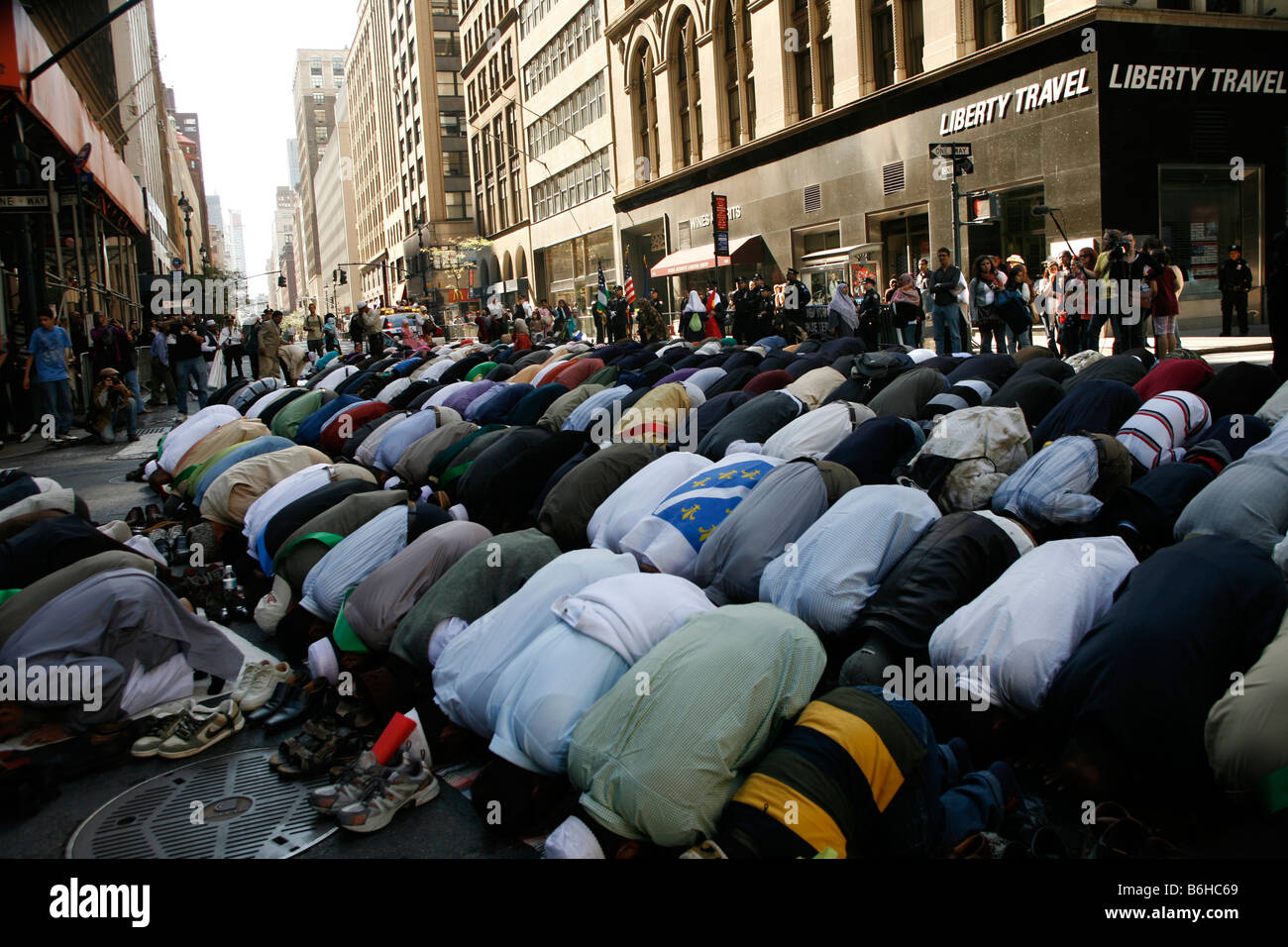 2008 American Muslim Day Parade y el festival de Madison Avenue en la Ciudad de Nueva York Foto de stock