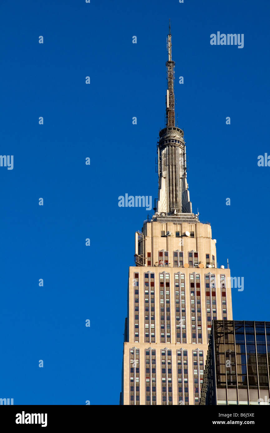 El Edificio Empire State en la Ciudad de Nueva York, Nueva York, EE.UU. Foto de stock