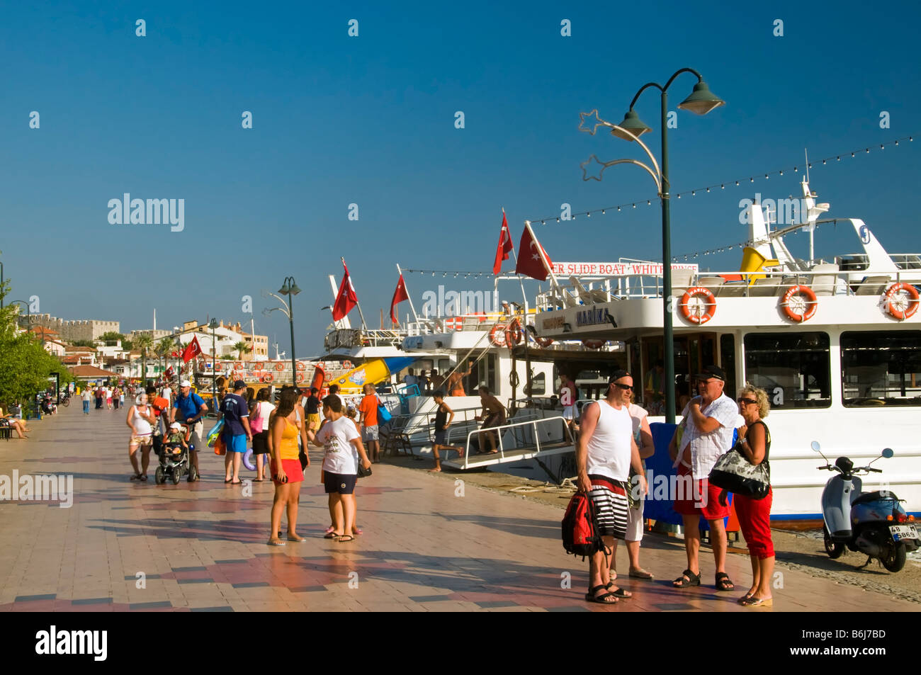 Waterfront Marmaris, Turquía Foto de stock