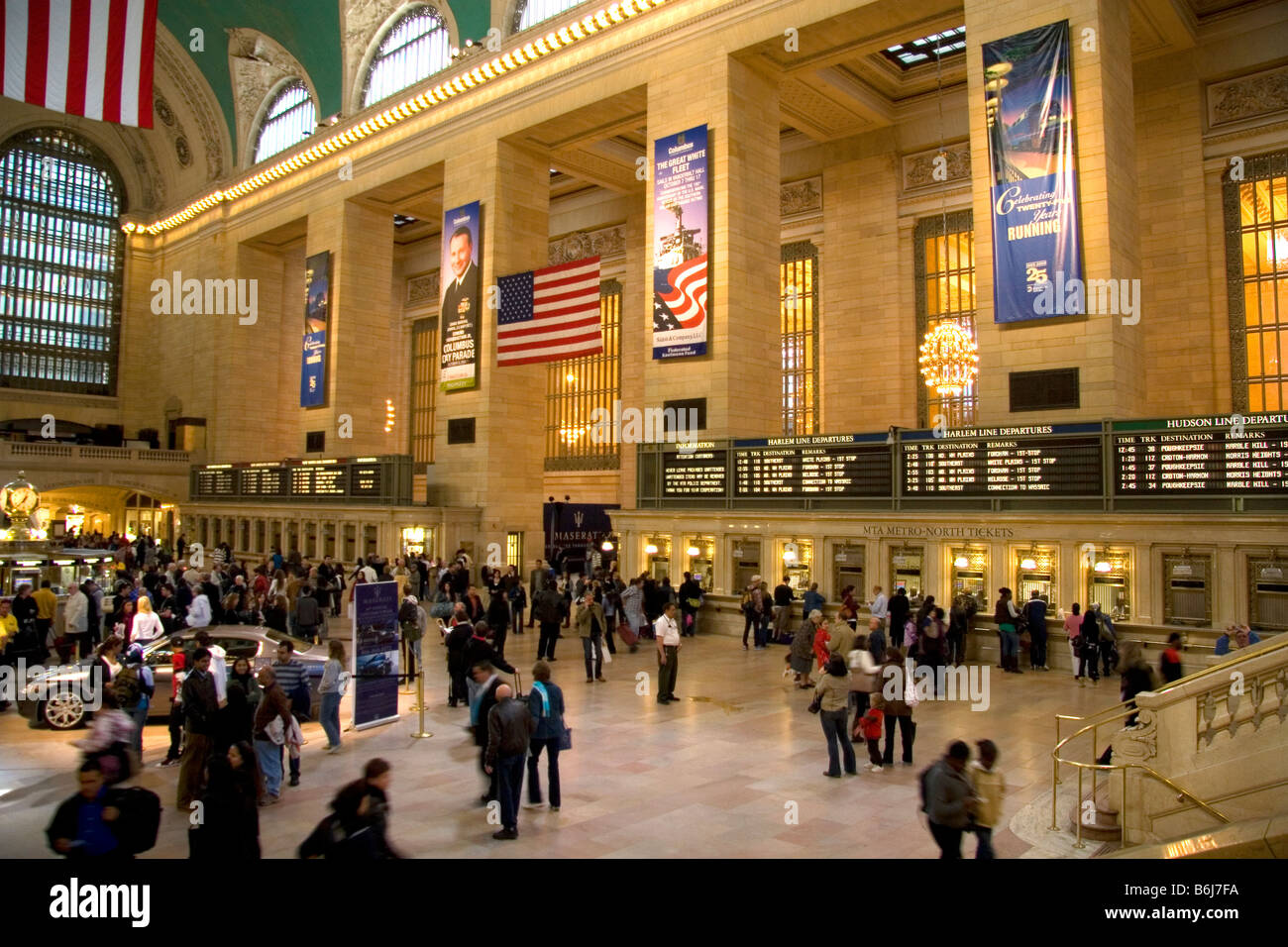 Interior de la Grand Central Terminal en Manhattan, Ciudad de Nueva York Nueva York, EE.UU. Foto de stock