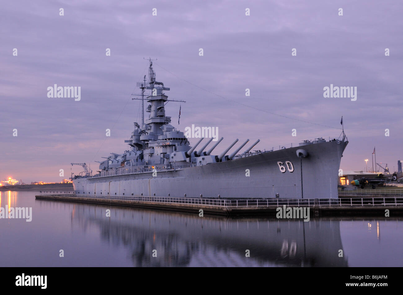 USS Alabama Foto de stock