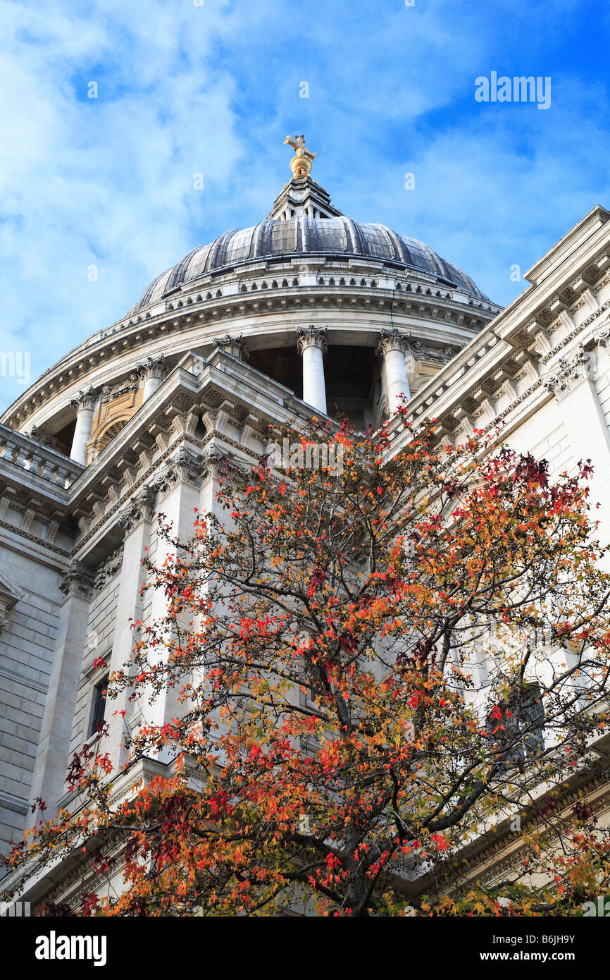 La Catedral de San Pablo, Ciudad de Londres, Inglaterra Foto de stock
