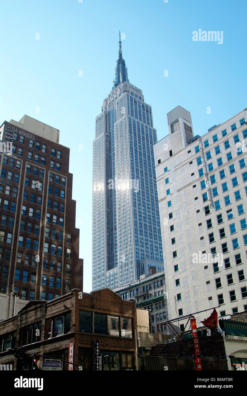 El Empire State Building, Nueva York, EE.UU. Foto de stock