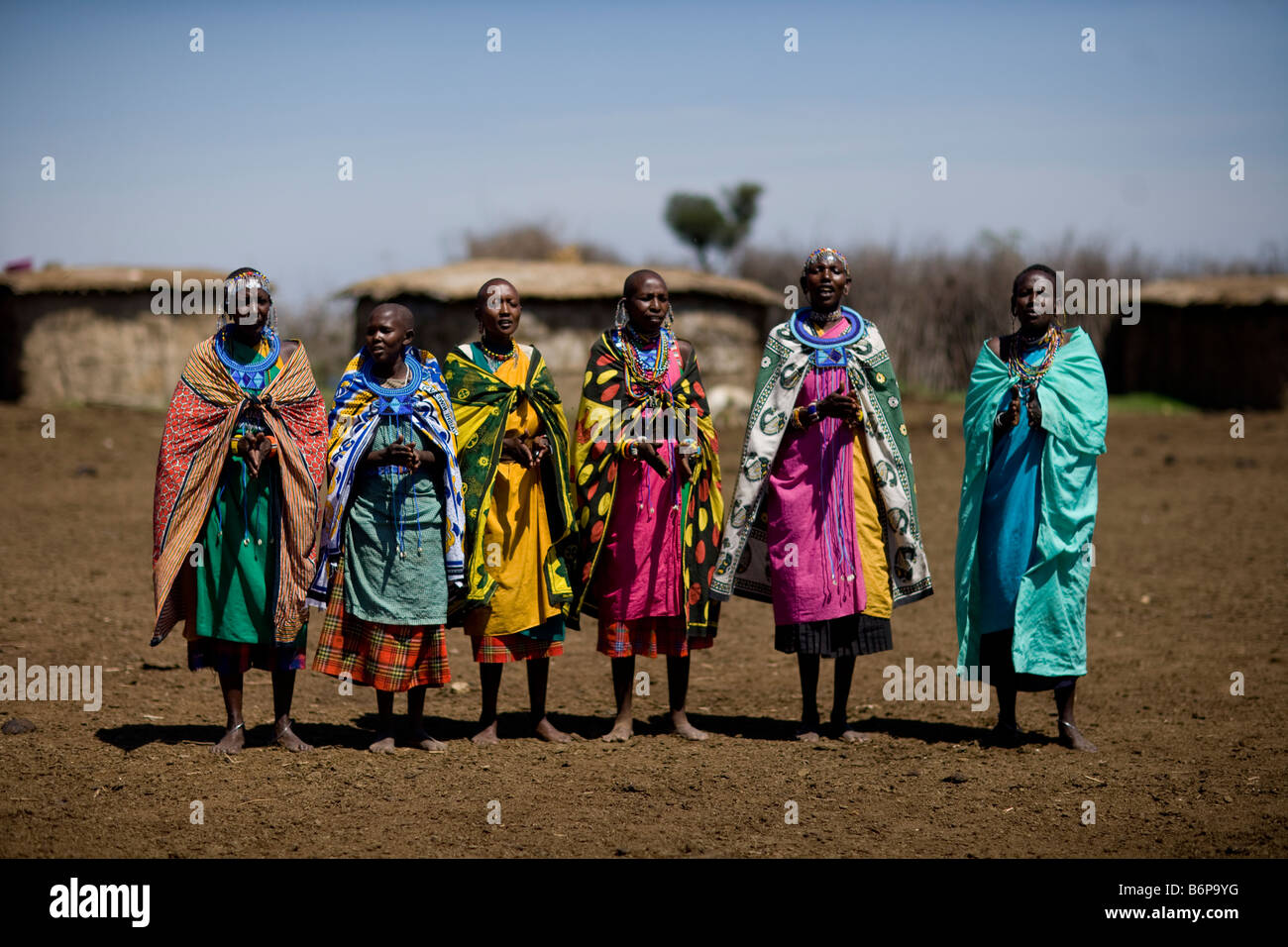 Retrato de mujer Masai Mara Foto de stock