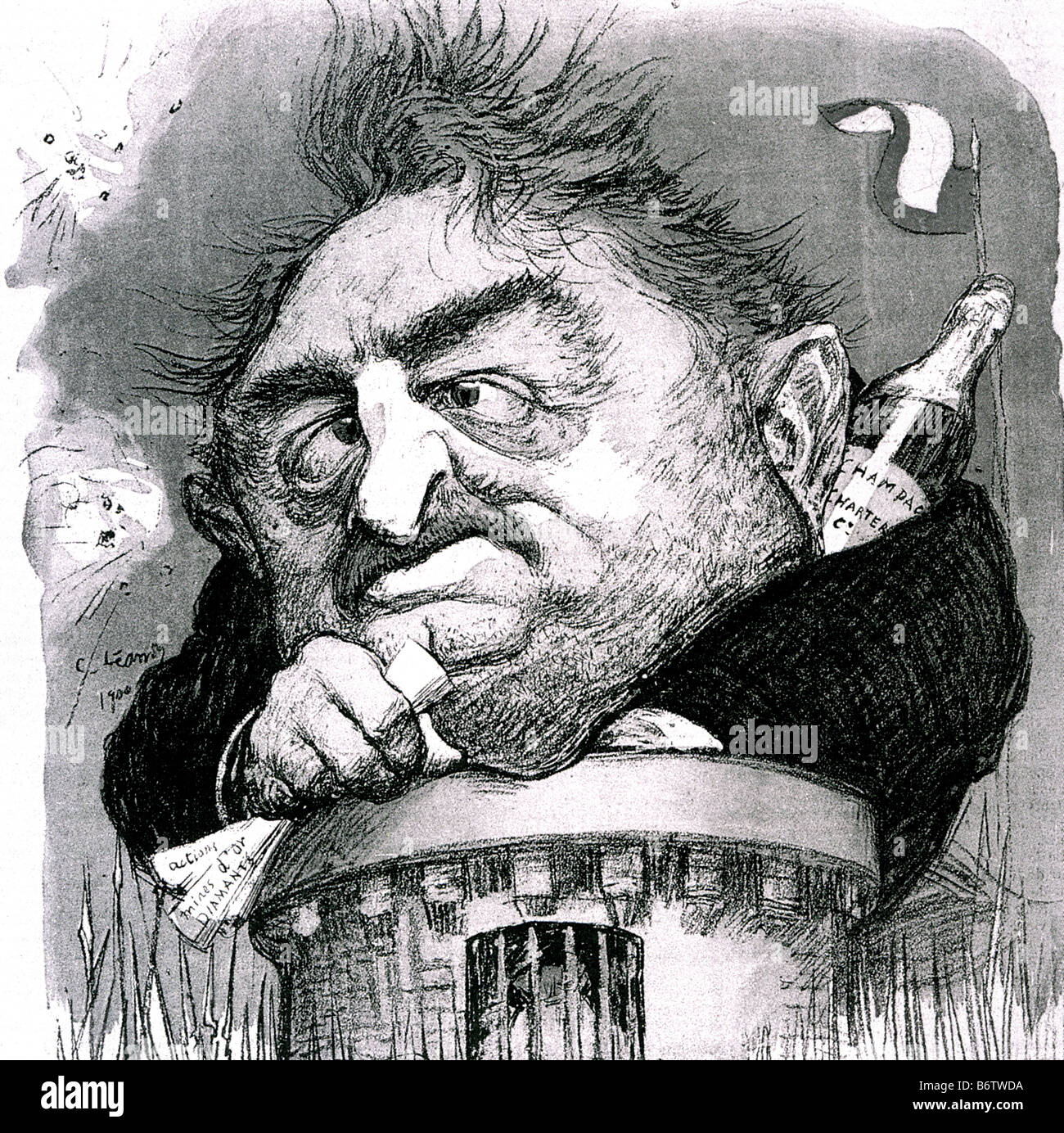 CECIL RHODES, como Primer Ministro de la colonia del Cabo en el momento