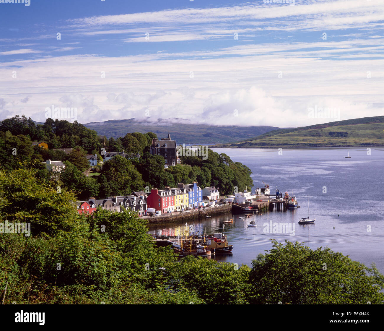 Tobermory, Isle Of Mull, Argyll and Bute, en Escocia, Reino Unido. Ajuste del programa de televisión infantil Balamory. Foto de stock