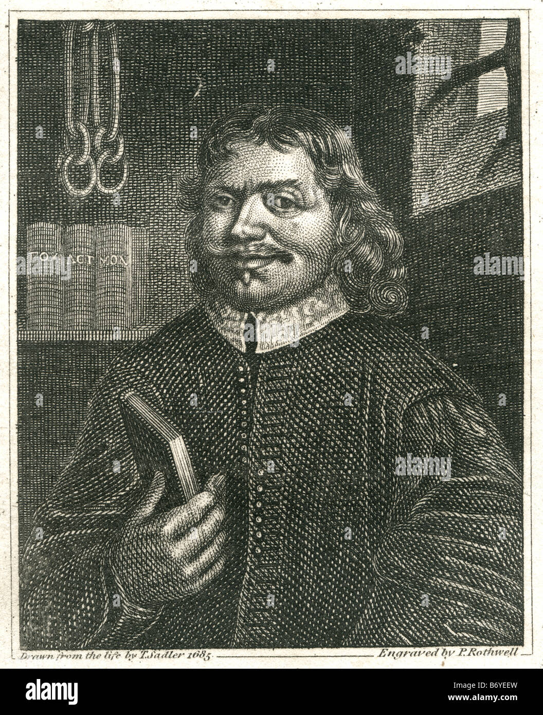 John Bunyan (28 de noviembre de 1628 - 31 de agosto de 1688) fue un escritor cristiano y predicador inglés, Foto de stock