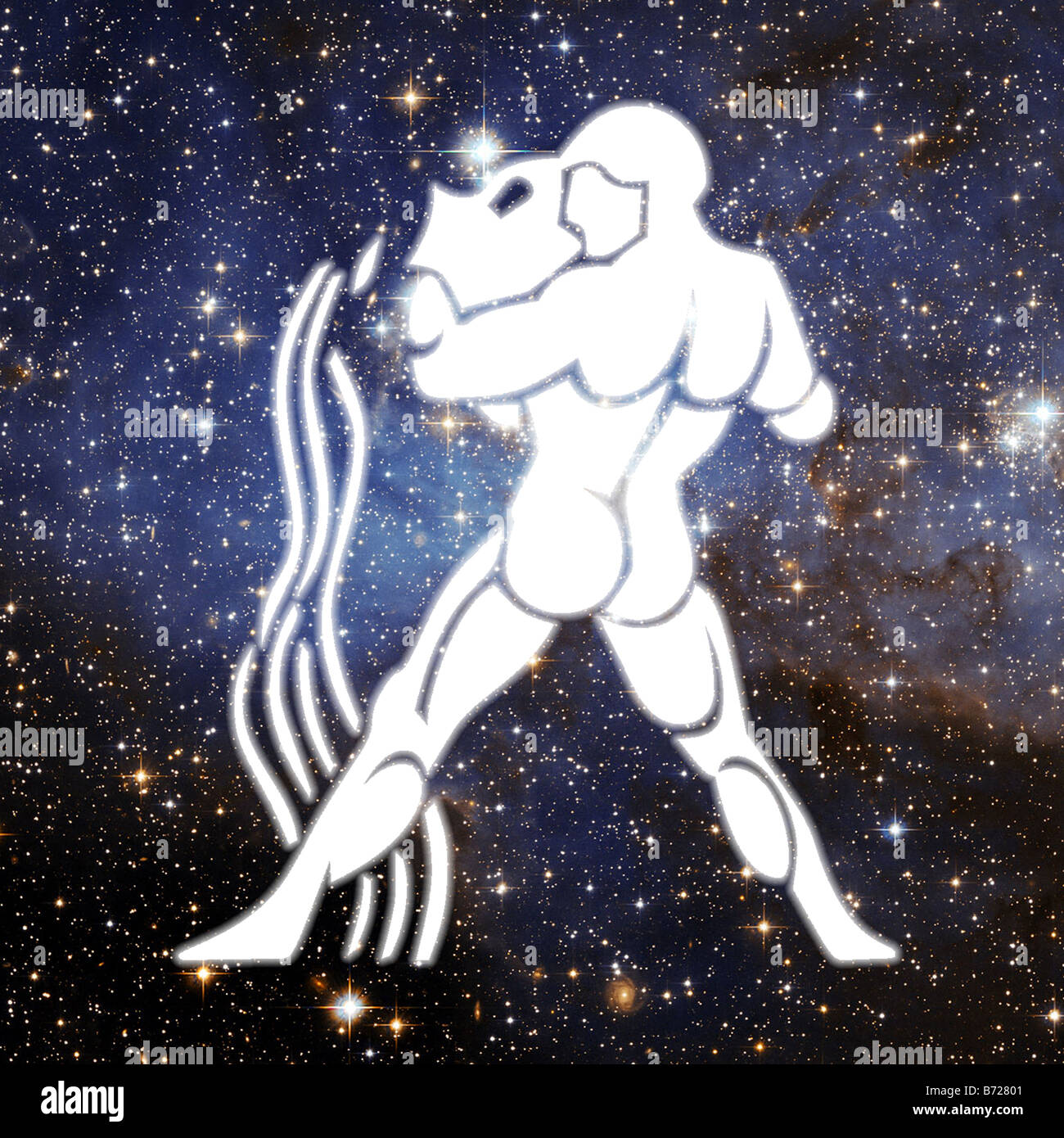 Acuario Horóscopo Astrología astrológico signo de nacimiento Foto de stock