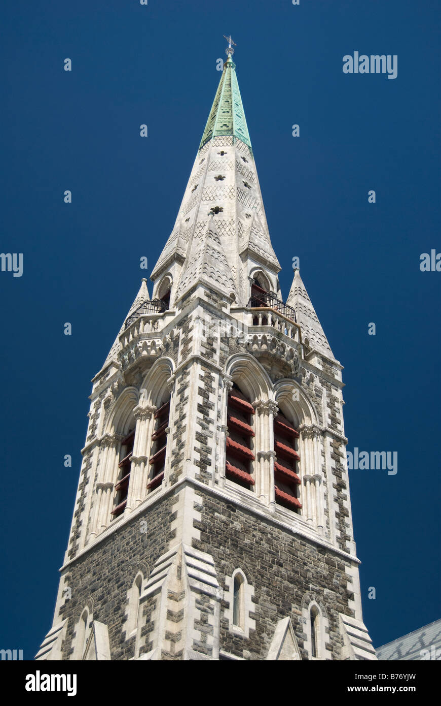 La Iglesia Catedral de Cristo, la Plaza de la Catedral, Christchurch, Canterbury, Nueva Zelandia Foto de stock