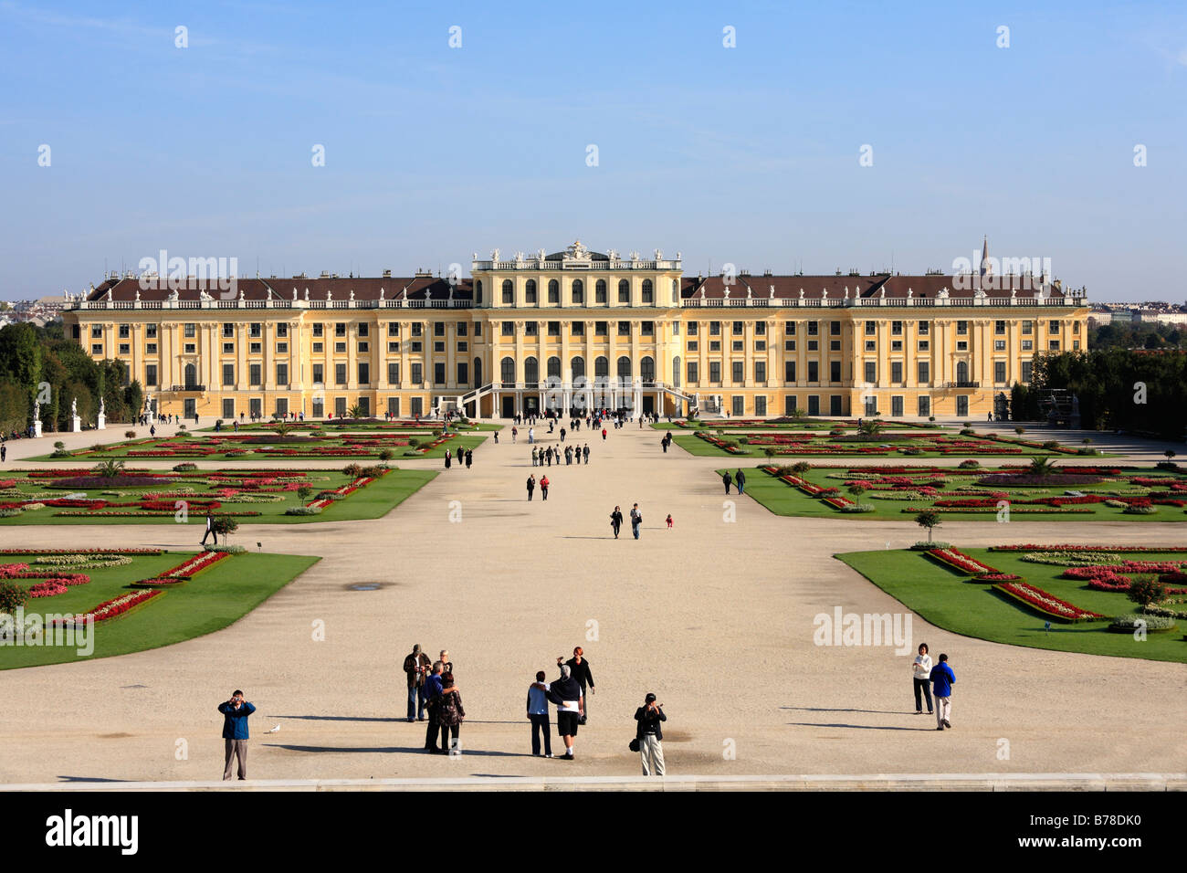 El Palacio de Schönbrunn, en Viena, Austria, Europa Foto de stock