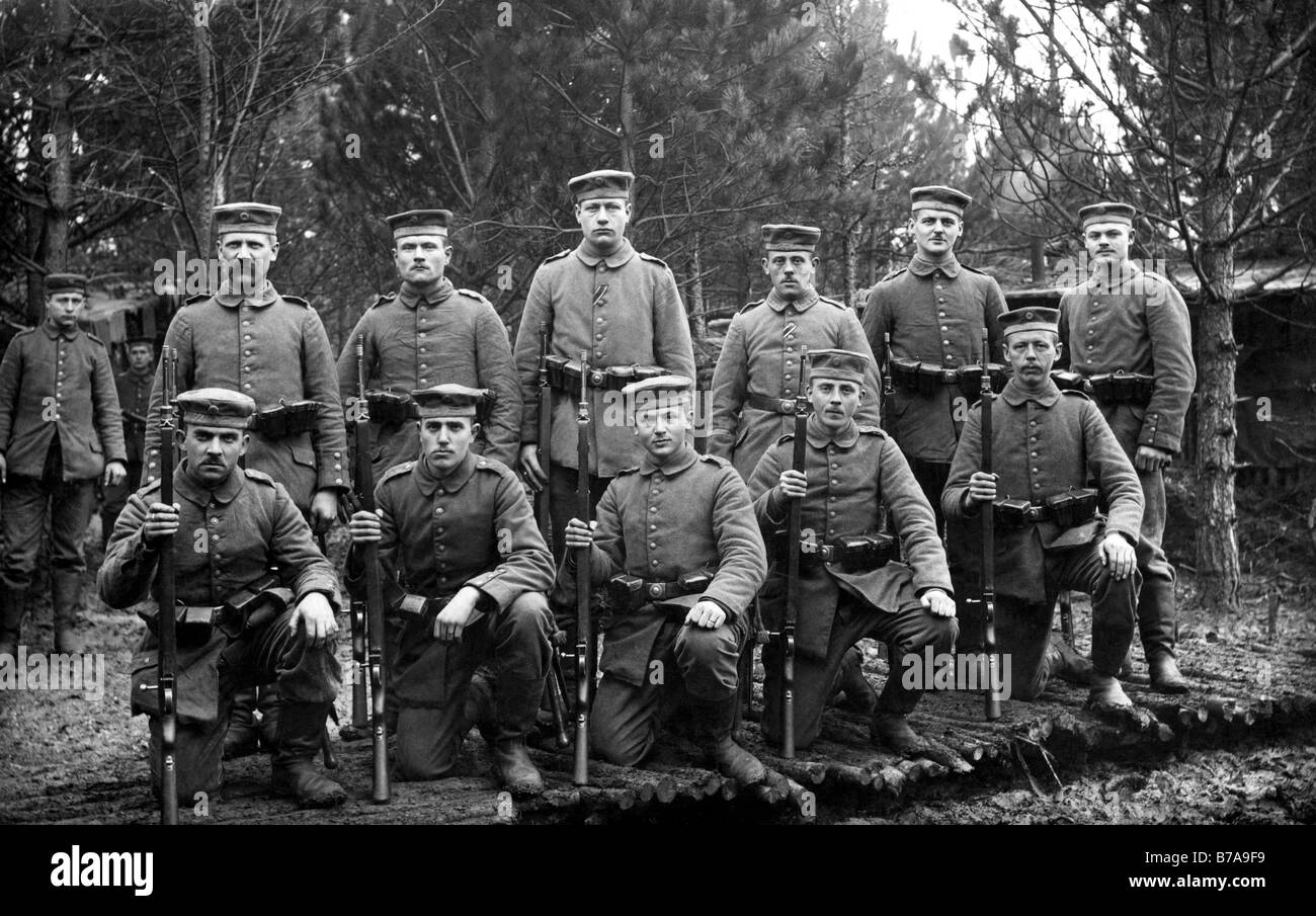 Foto histórica, la Primera Guerra Mundial, el 14 de febrero de 1916 Foto de stock