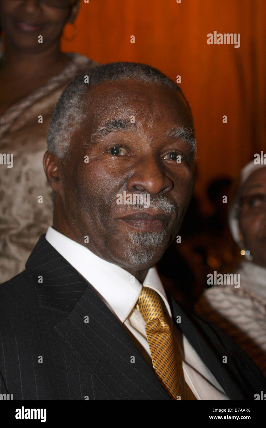 Ex presidente de Sudáfrica Thabo Mbeki Foto de stock