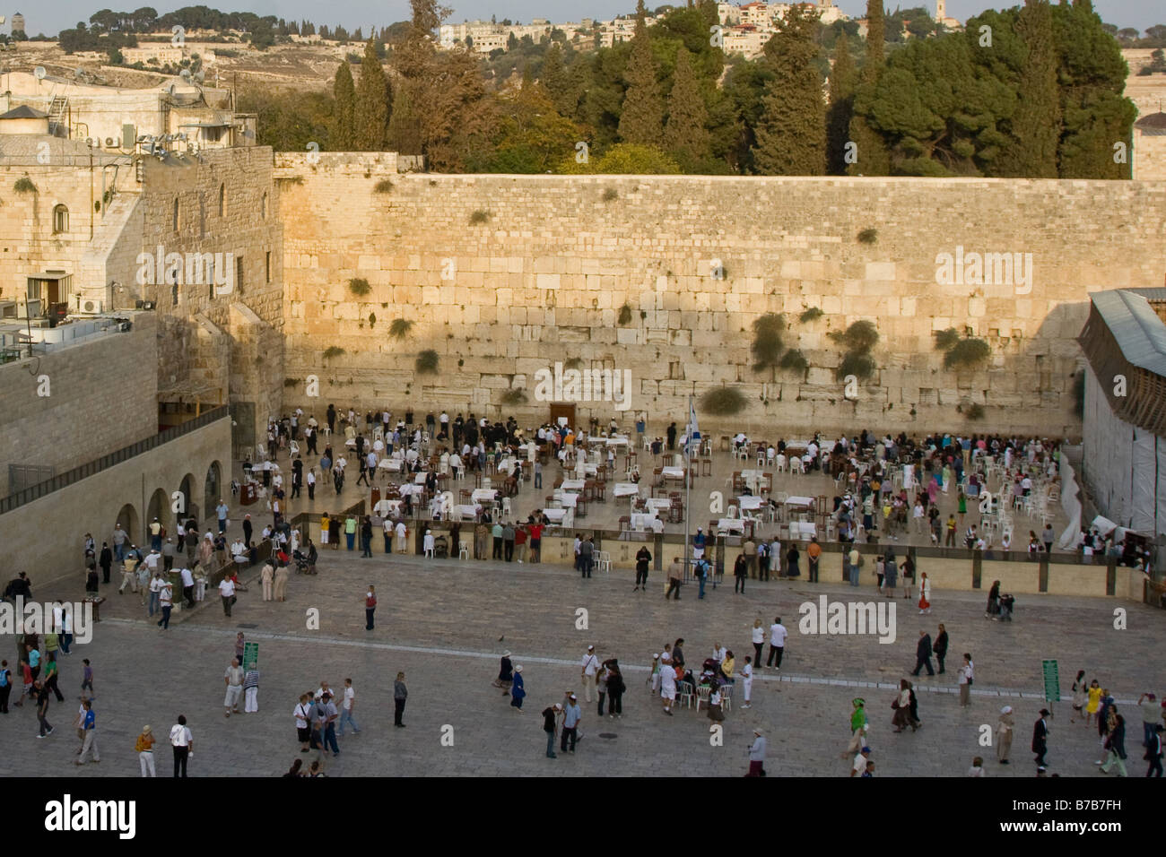 Muro de las Lamentaciones en Jerusalén Foto de stock
