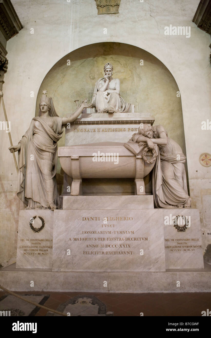 Tumba Monumento a Dante Alighieri en la Basílica de Santa Croce