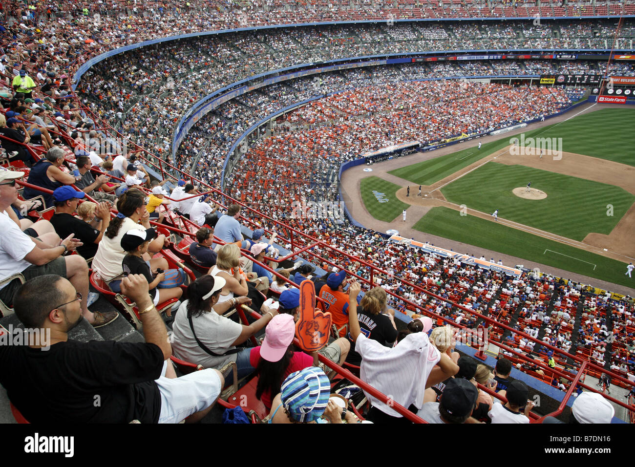 Los Mets, el estadio Shea, Queens, Nueva York, EE.UU. Foto de stock
