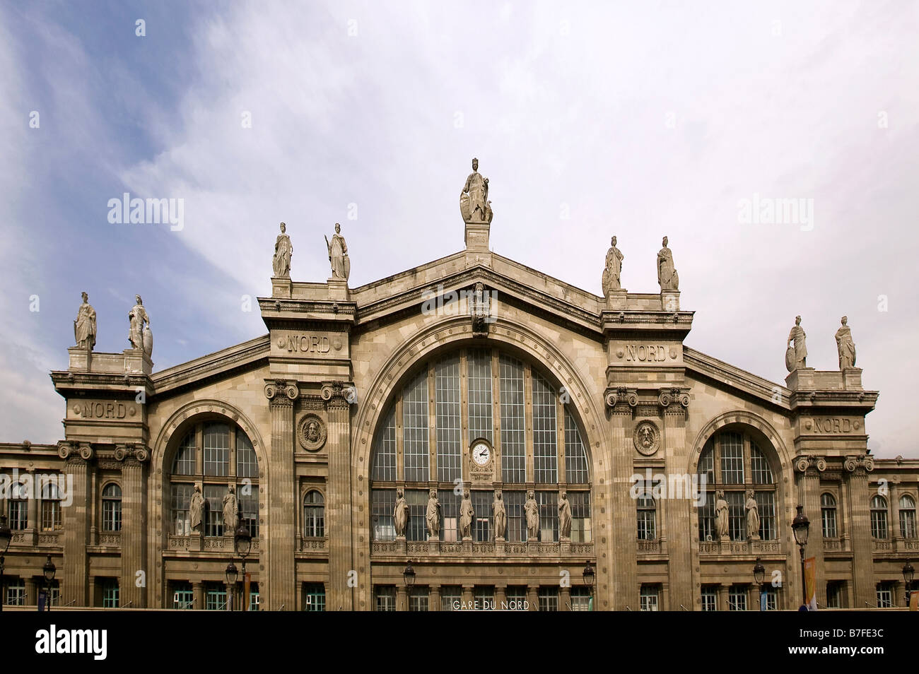 Gare du Nord Paris Foto de stock