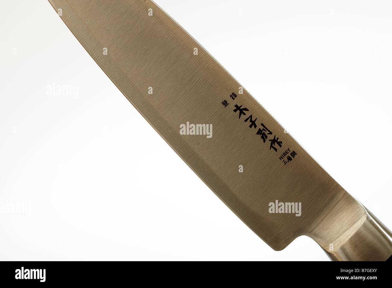 Cuchillo de cocina japonesa Foto de stock