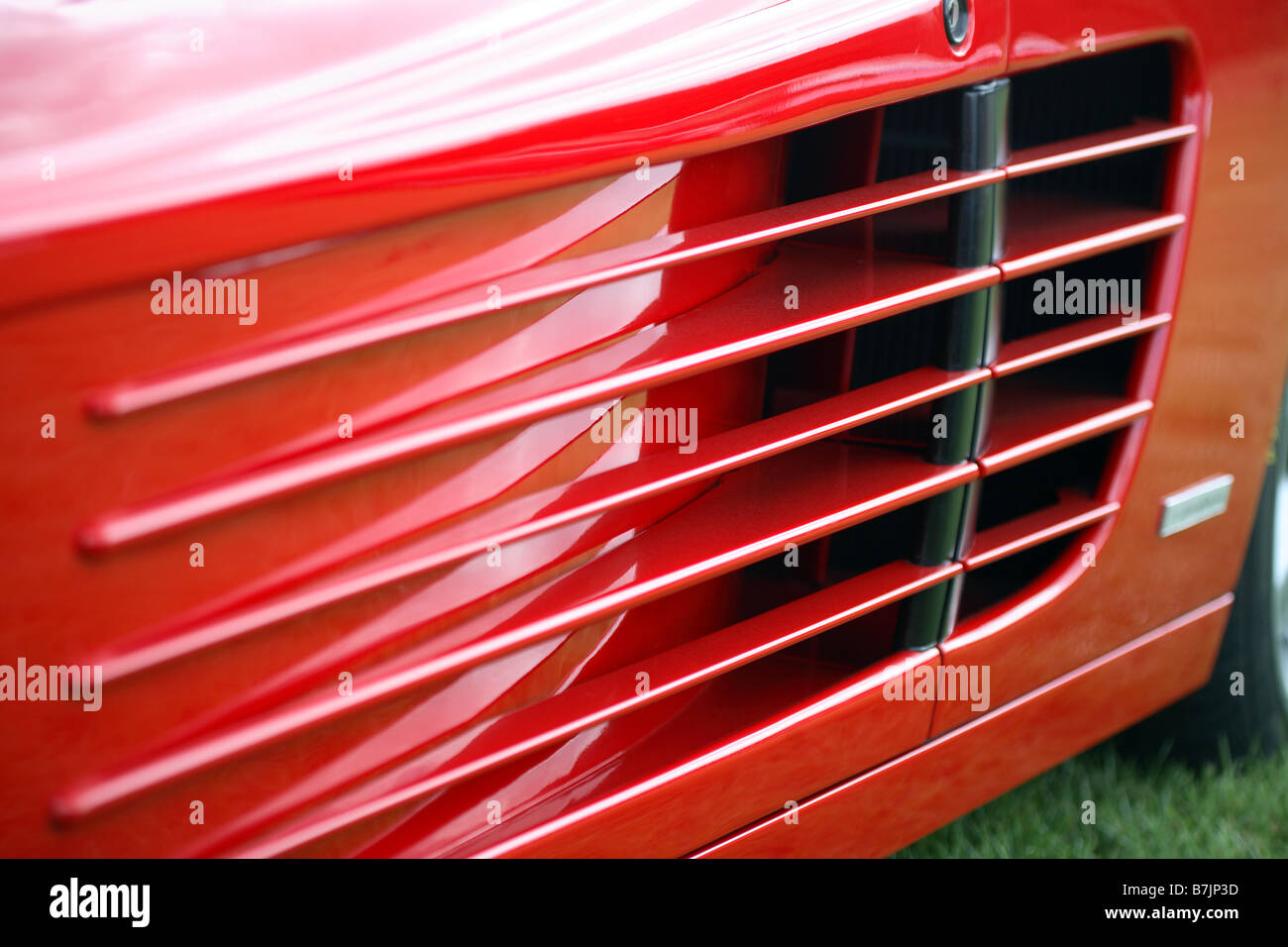Admisión de aire lateral de un Ferrari Testarossa Foto de stock