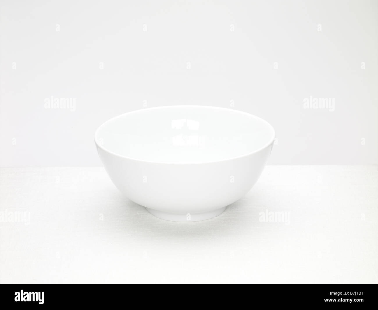 China bowl tabla blanco blanco Foto de stock