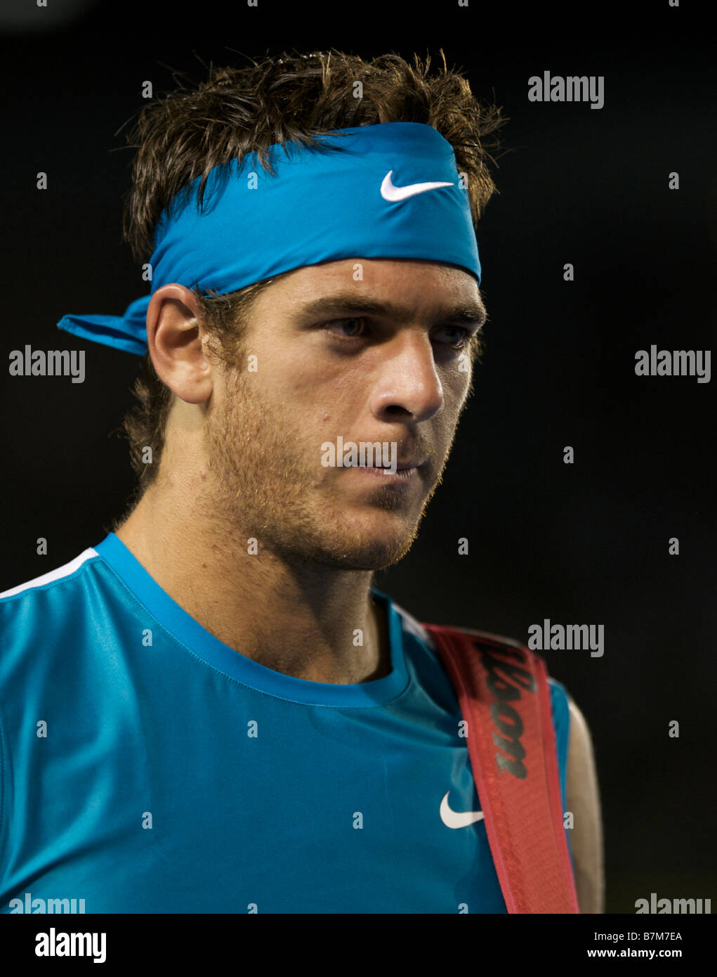 Nike el tenista Juan Martín del Potro de Argentina durante el 2009 Grand Slam Abierto de Australia en Melbourne Fotografía de - Alamy