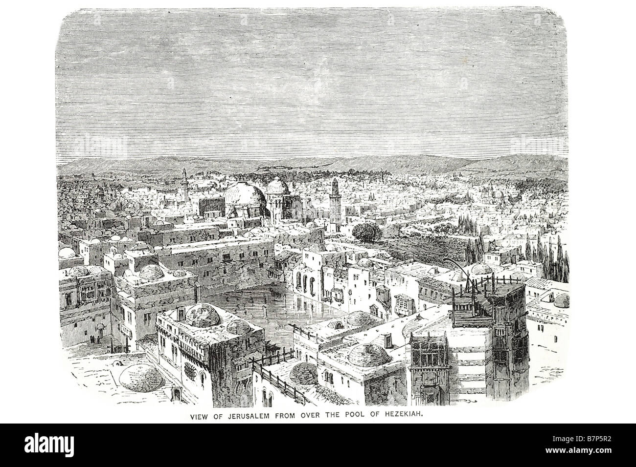 Vista Piscina de Jerusalén, Ezequías Dios Jesús Biblia antiguo