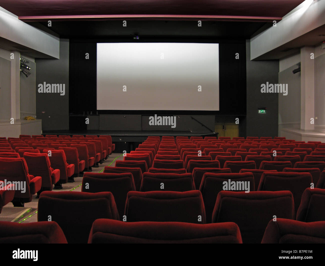 Interior del cine Foto de stock