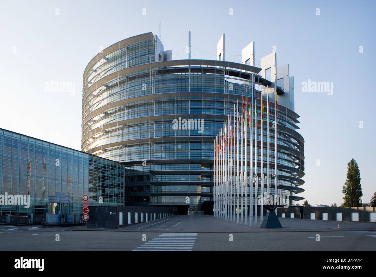 El Parlamento Europeo en Estrasburgo Foto de stock