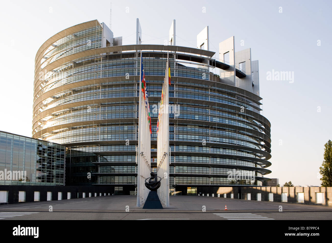 El Parlamento Europeo en Estrasburgo Foto de stock