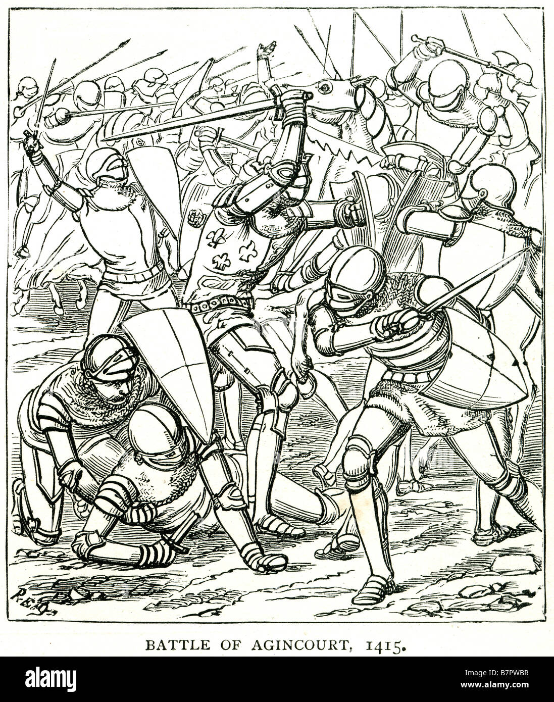 La batalla de Azincourt[a] fue un Inglés victoria contra un gran