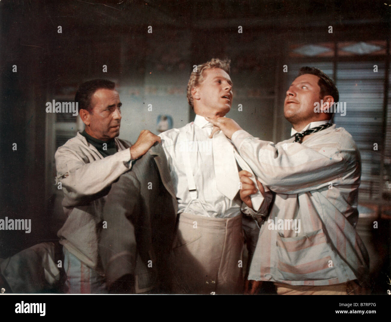 LA CUISINE DES Anges no somos ángeles Año: 1955 Estados Unidos Humphrey Bogart, Peter Ustinov Director: Michael Curtiz Foto de stock