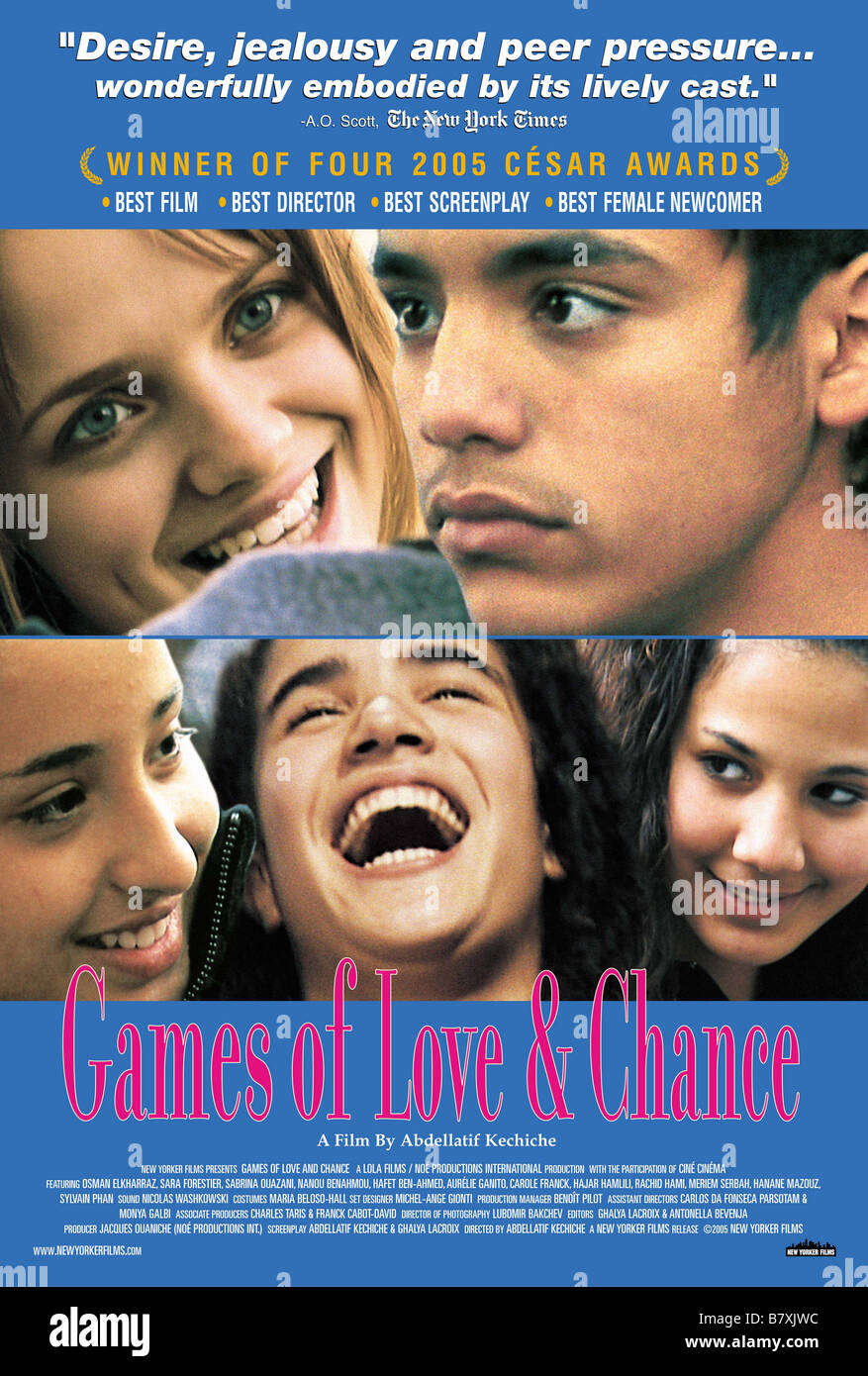 L'Esquive los juegos de amor y azar - Francia Año: 2003 Director: Abdellatif Kechiche Americane poster Foto de stock