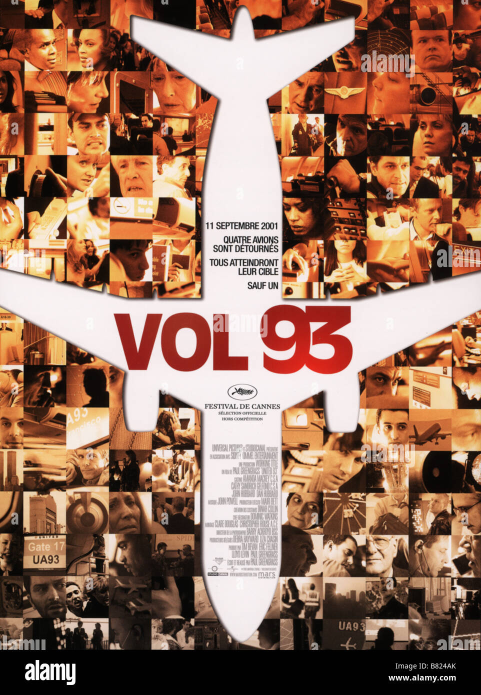 Vol 93 Naciones 93 Año: 2006 - Francia / REINO UNIDO / ESTADOS UNIDOS / Poster Affiche Director: Paul Greengrass Foto de stock