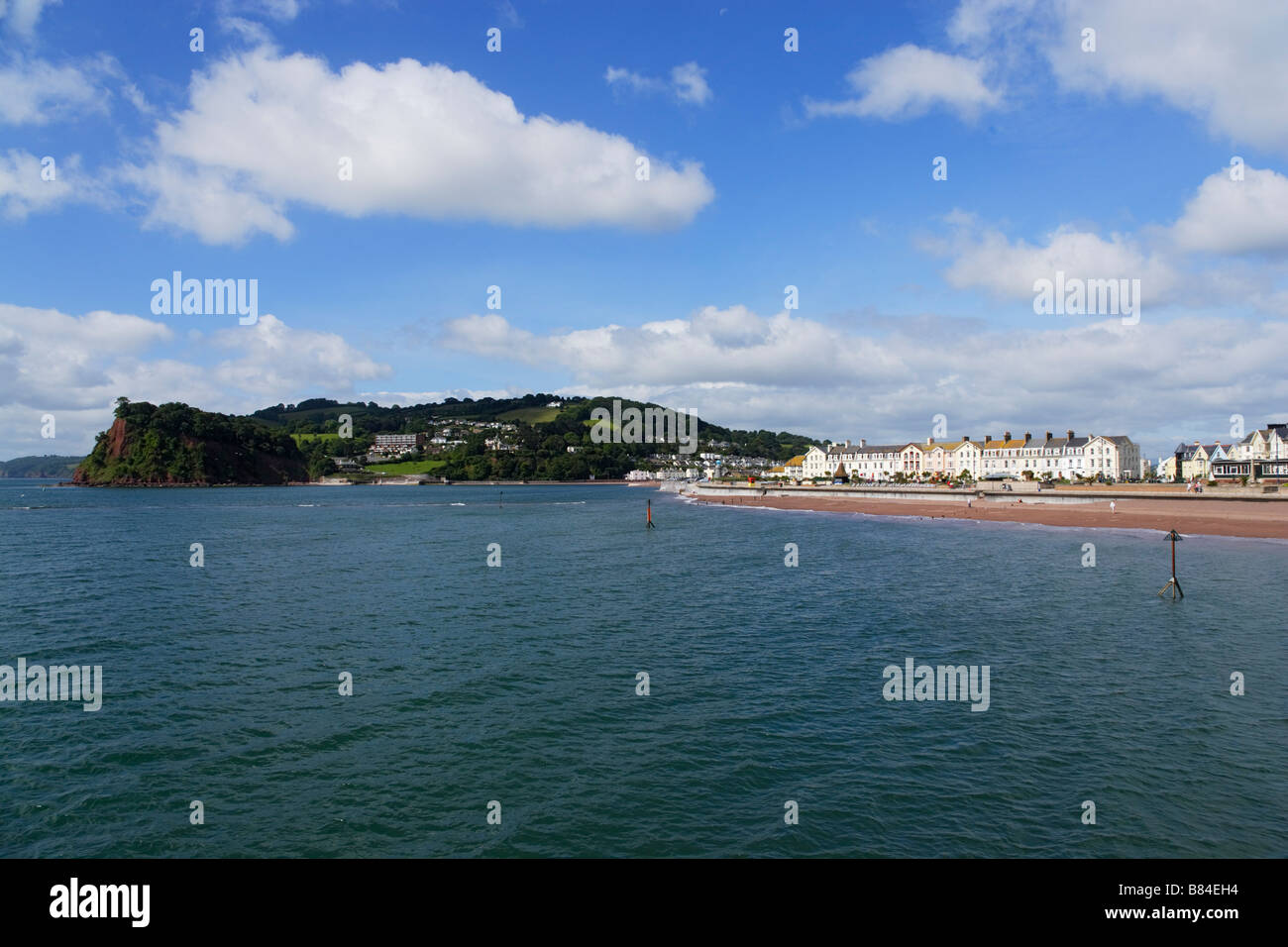 Costa de Teignmouth Devon, Inglaterra, Reino Unido Foto de stock