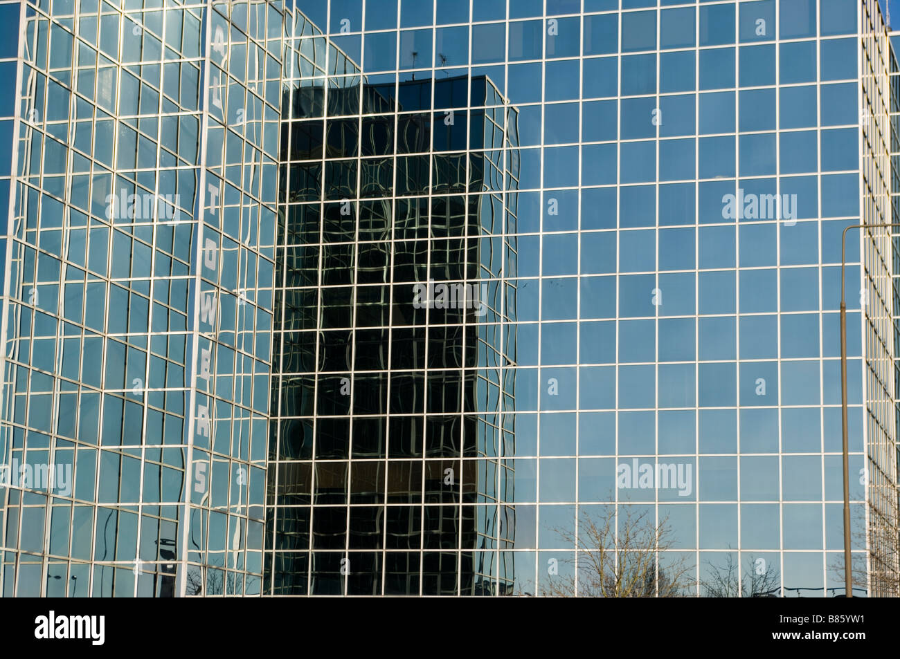Torres astrales de Vidrio bloque de oficinas edificio de oficinas Foto de stock