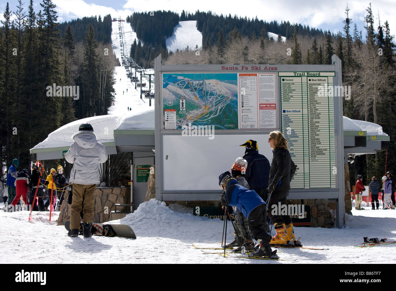 Esquí Ski Resort de Santa Fe, Nuevo México, EE.UU Fotografía de stock -  Alamy