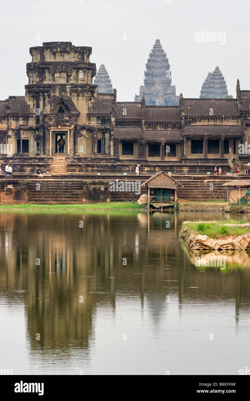Templo de Angkor Wat en Siem Reap, Camboya Foto de stock