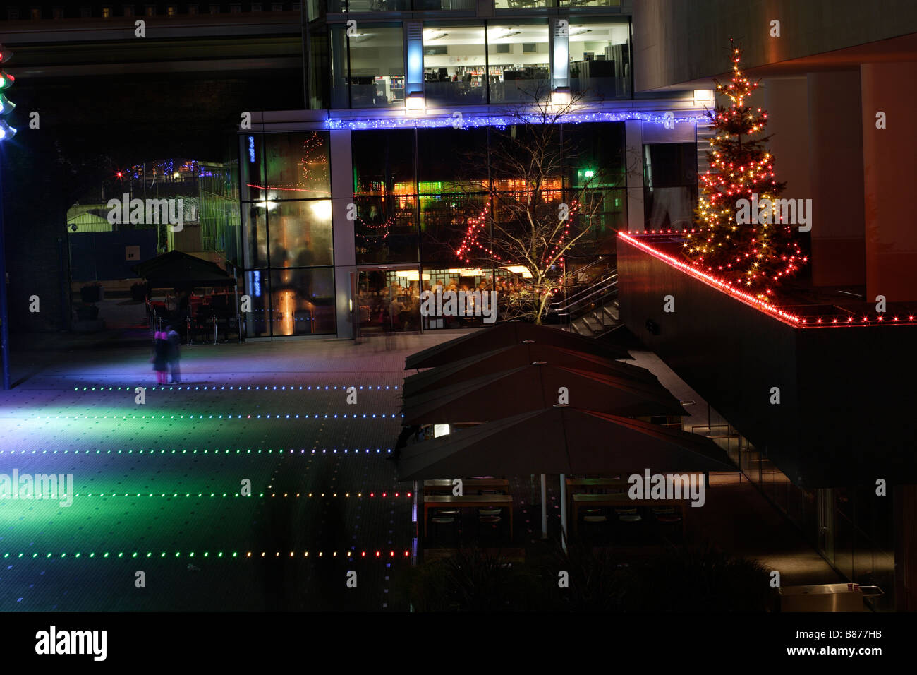Navidad en el Southbank de Londres Inglaterra Foto de stock