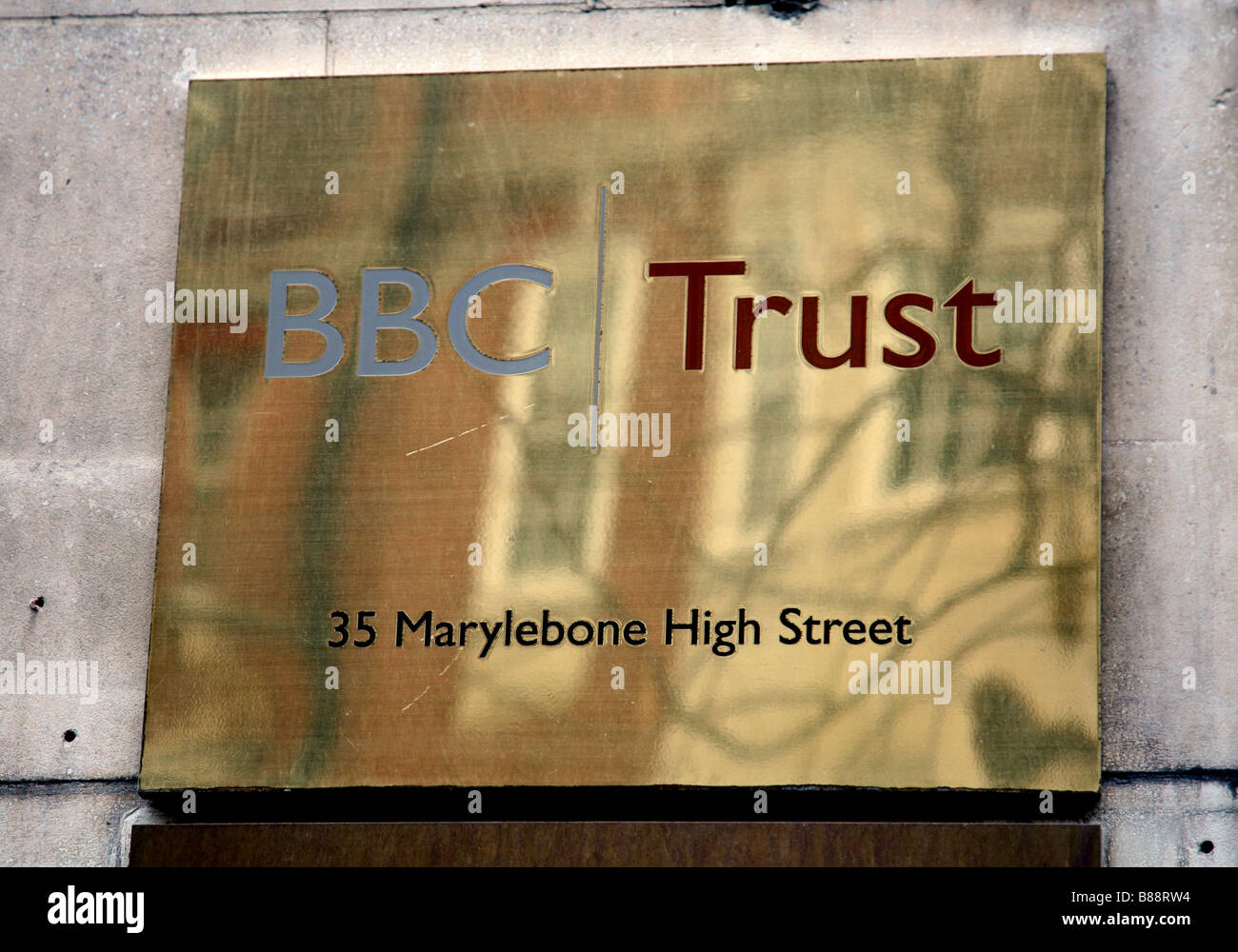 Las oficinas de la BBC Trust en Marylebone, Londres Foto de stock