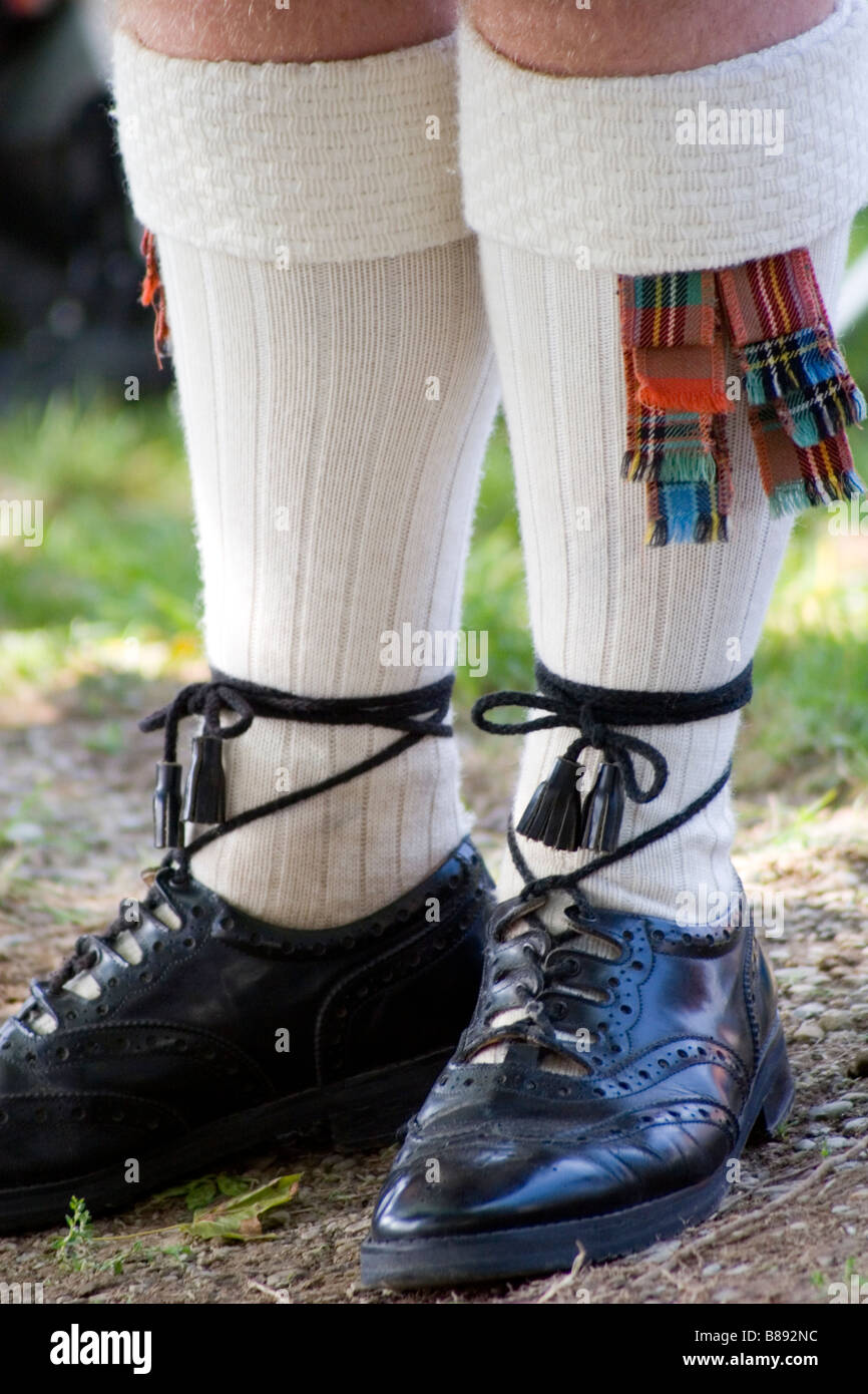 Un desgaste Irlandeses Americanos su falda con calcetines blancos  Fotografía de stock - Alamy