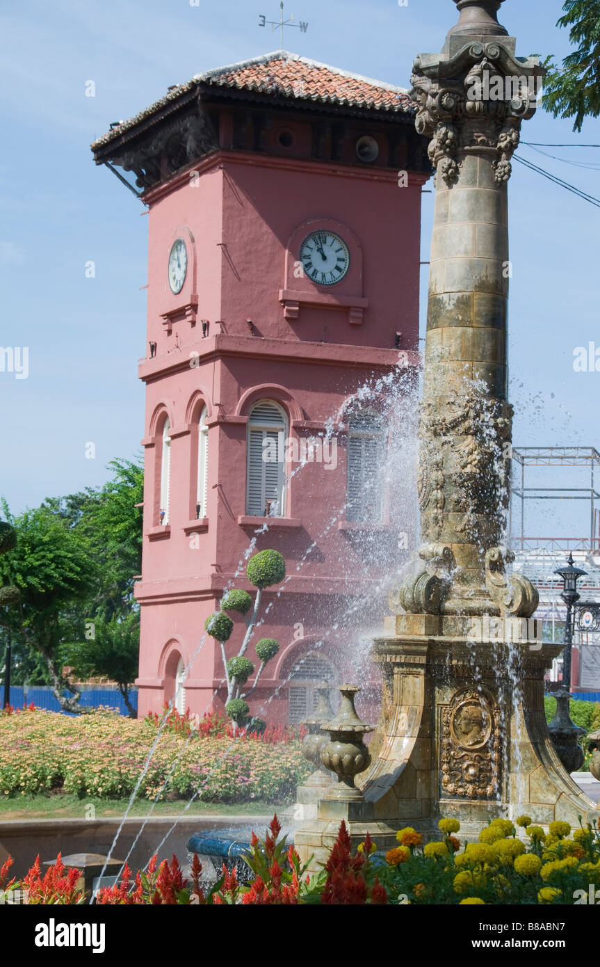 Melaka torre de la Iglesia de Cristo Foto de stock
