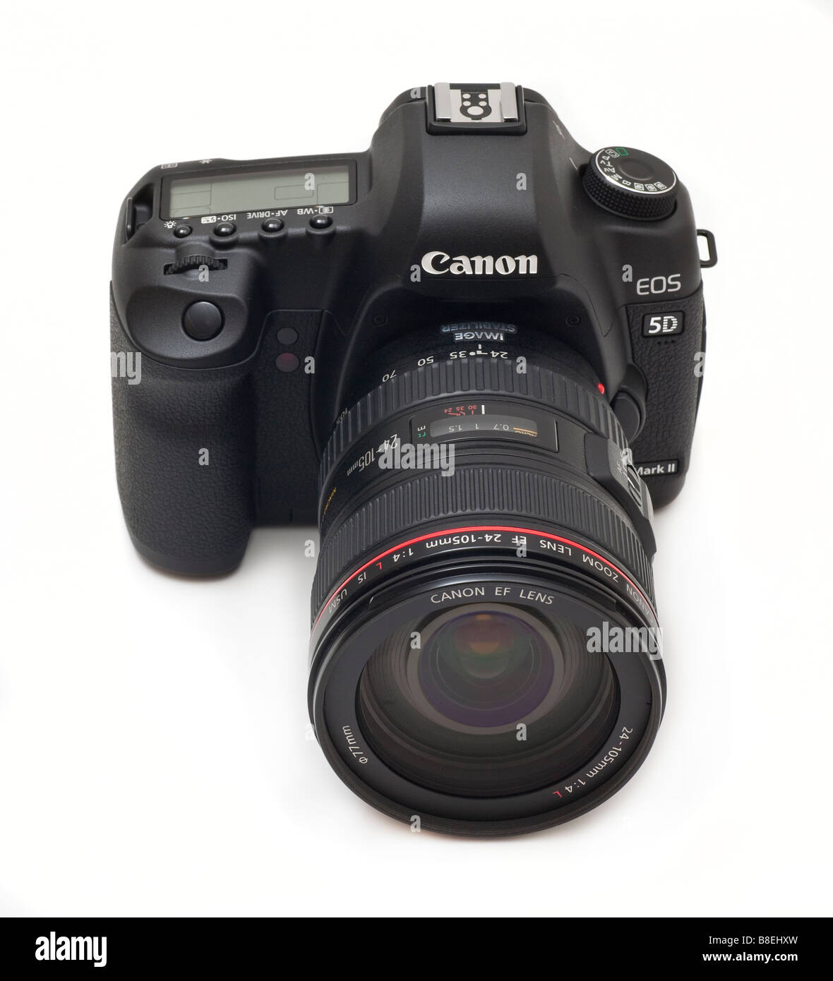 Canon 5D MkII digial cámara réflex digital con 24-105mm Lente de zoom de la serie L, 21MP sensor CMOS Foto de stock