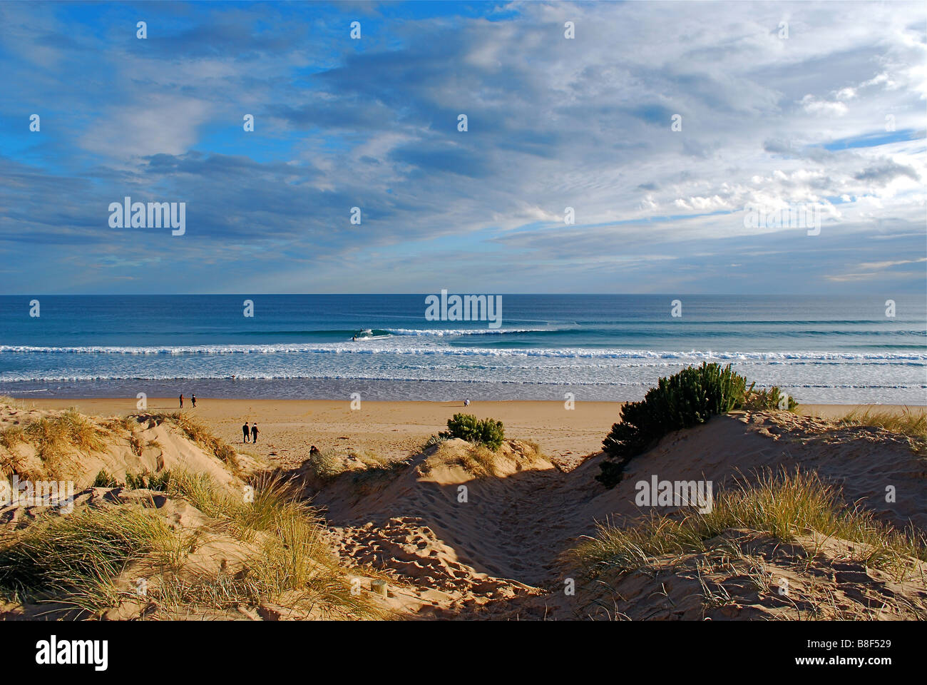 Playa Woolamai, Phillip Island, Victoria, Australia Foto de stock