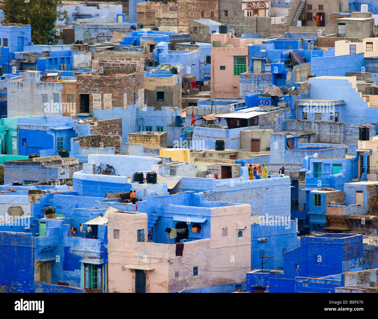 Vista de la ciudad de Jodhpur Rajastán India Foto de stock
