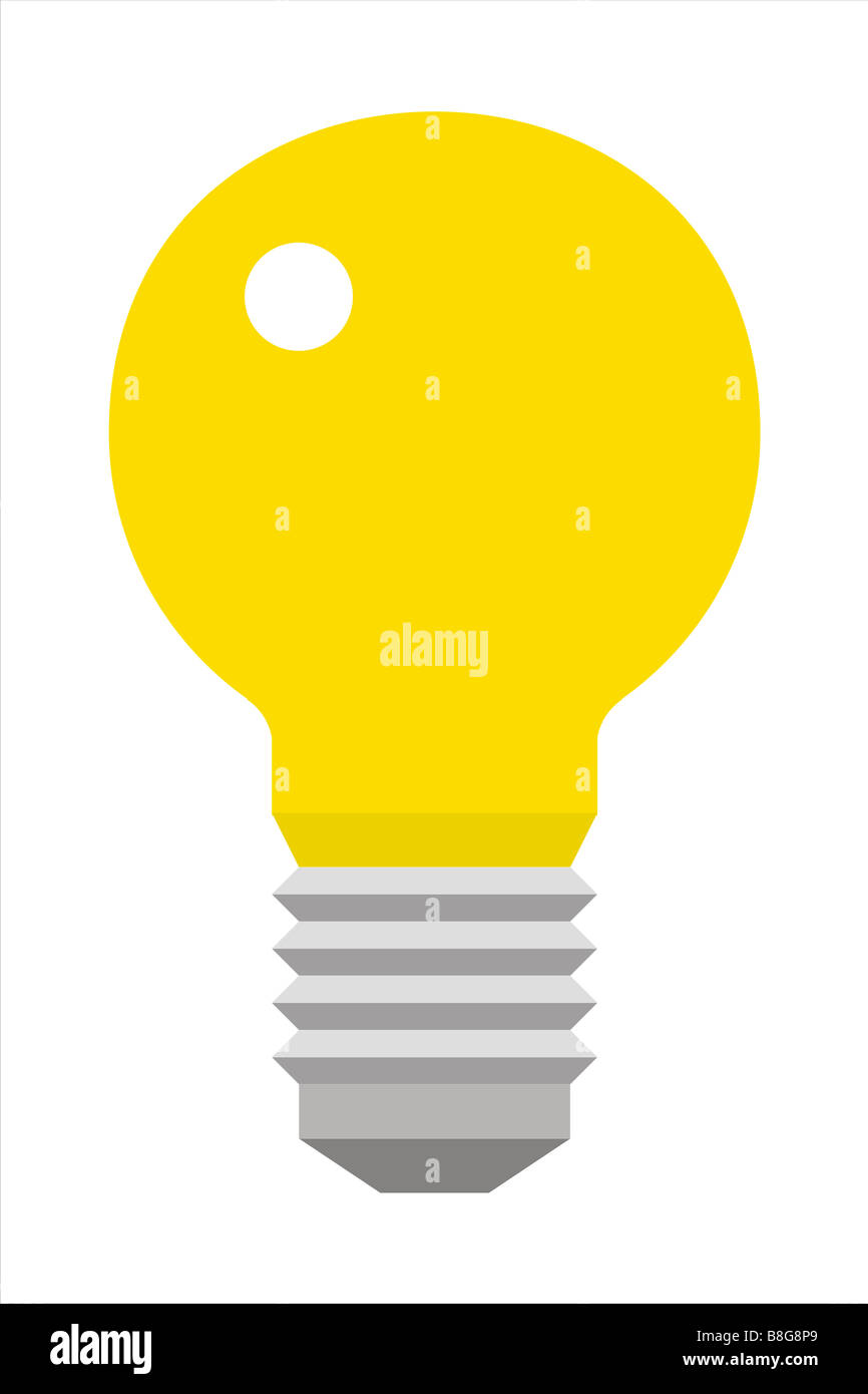 Idea bombilla Foto de stock