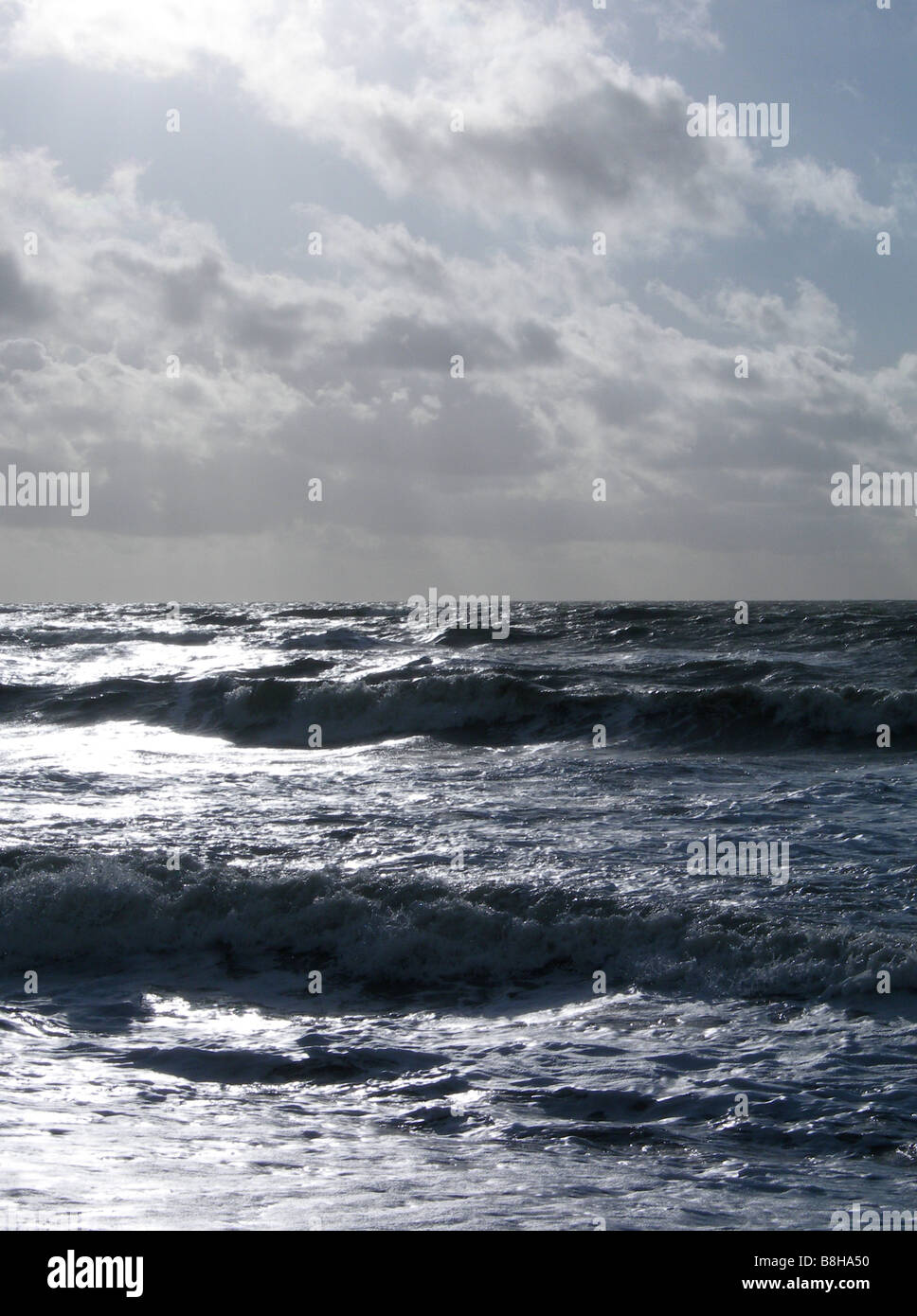 Seascape tormentoso. Foto de stock